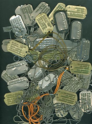 what was on world war 2 dog tags