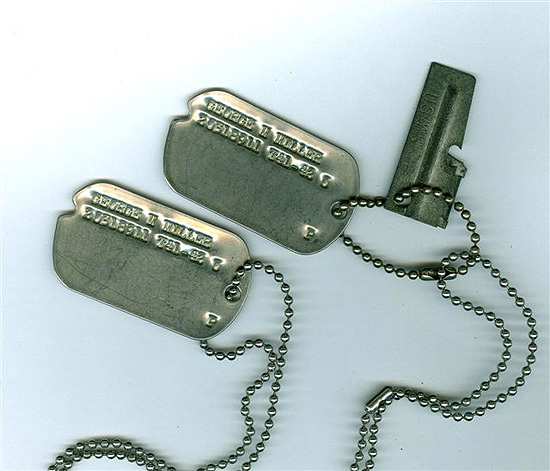Image result for P-38 on dog tag chain