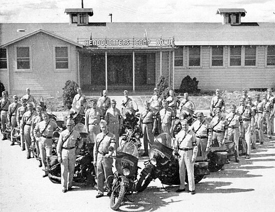 Photo illustrating the Headquarters building, Camp Bowie, Brownwood, Texas, where the 51st Field Hospital was activated on 10 September 1943.