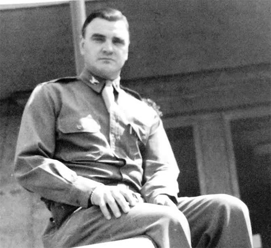 Portrait of Colonel Henry W. Daine, MC, O-17804, Commanding Officer, 107th Evacuation Hospital (SM). Photo taken while the organization was set up in Würzburg, Germany, May – September 1945.
