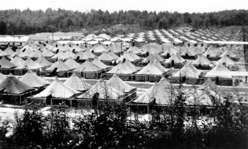 Partial view of Camp Toccoa, Toccoa, Georgia, where the 603d QM GR Co underwent another short training period, prior to its move overseas. This was in view of the unit’s planned participation in Operation “Cottage“, the invasion of Kiska Island, in the Aleutians, which took place August 15, 1943. 